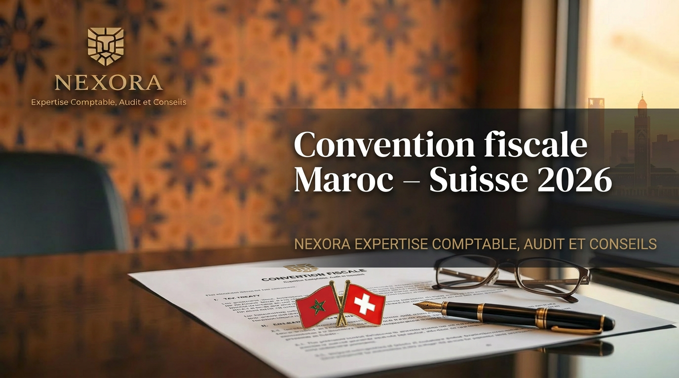 Convention fiscale Maroc – Suisse 2026 : guide de la non-double imposition — NEXORA Expertise Comptable, Audit et Conseils Convention fiscale Maroc – Suisse 2026 : guide de la non-double imposition — NEXORA Expertise Comptable, Audit et Conseils